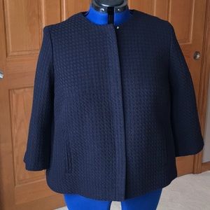 Talbots Suit Coat/blazer/jacket Navy blue